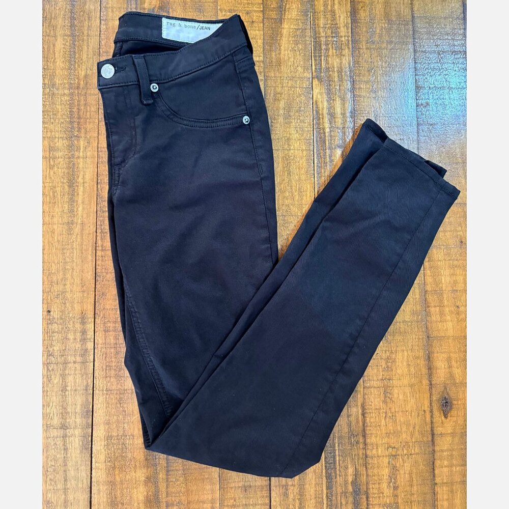 🖤 Rag & Bone Black Skinny Pants | Cotton Stretch | Size 26